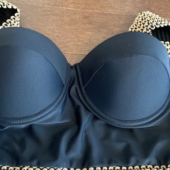 Black One-Piece Swimsuit Sz M - Picture 9 of 14